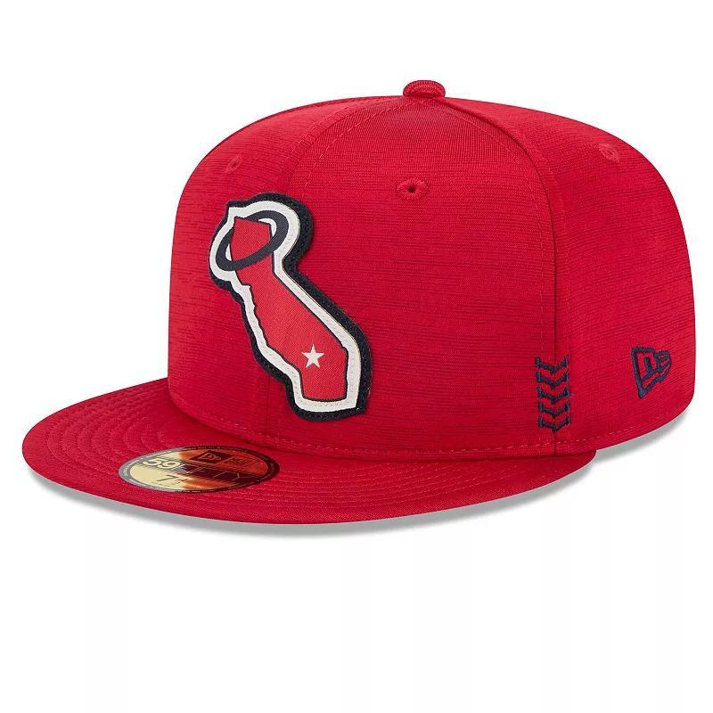 Mens New Era Los Angeles Angels 2024 Clubhouse 59FIFTY Fitted Hat Product Image