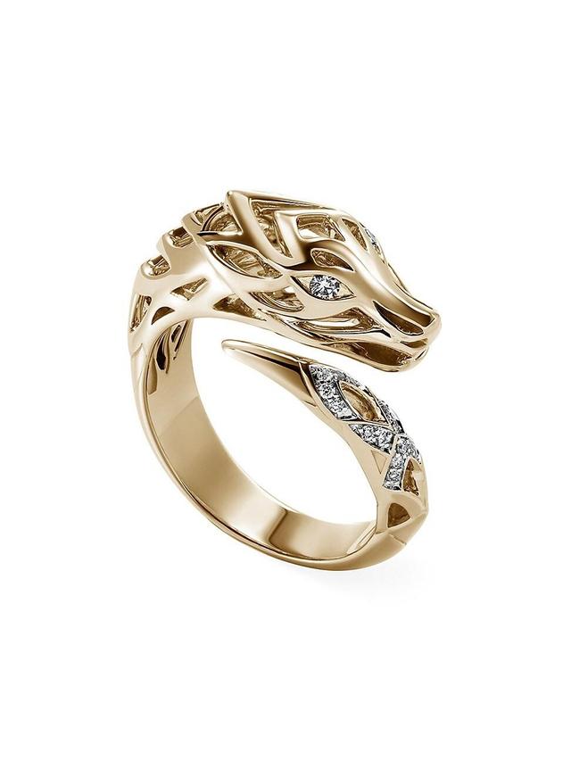 Womens Naga 14K Yellow Gold & 0.10 TCW Diamond Ring Product Image