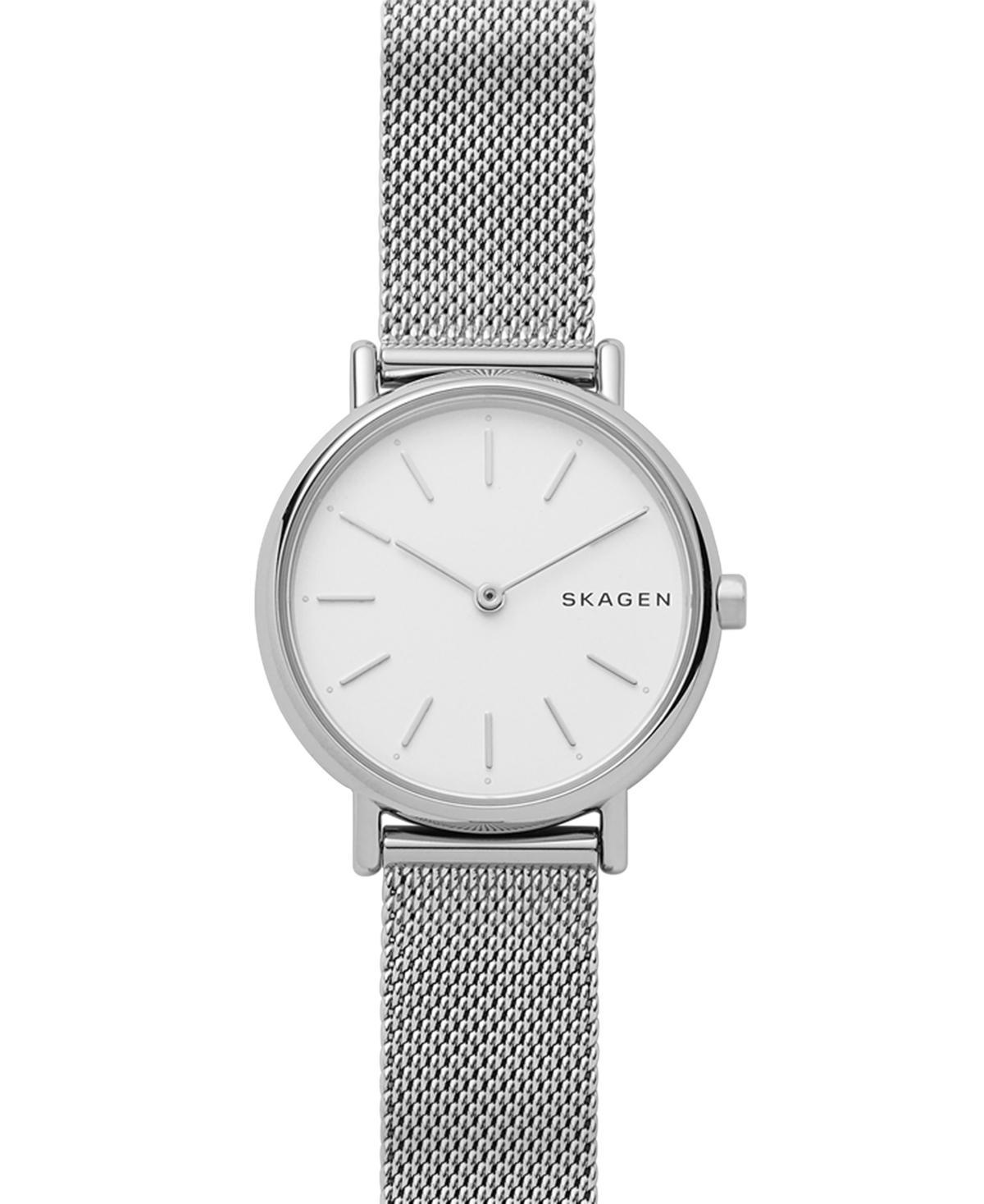 Skagen Womens Signature Slim Steel-Mesh Quartz Analog Watch Product Image