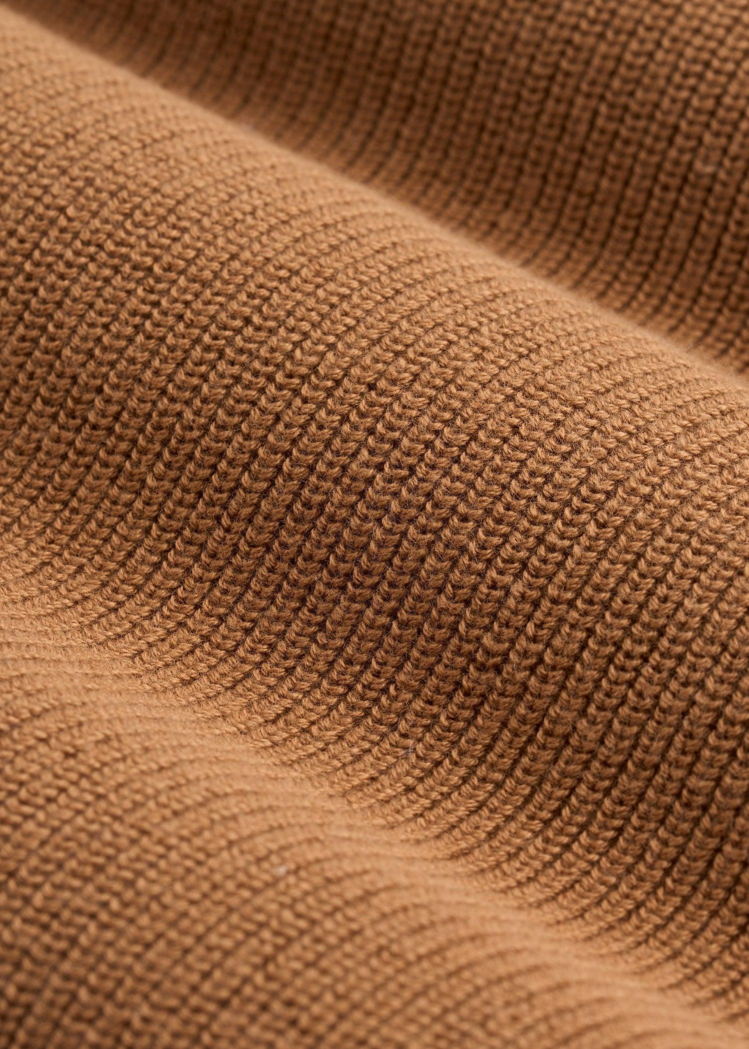 Purl Knit Tall Men's Polo Sweater in Camel Product Image