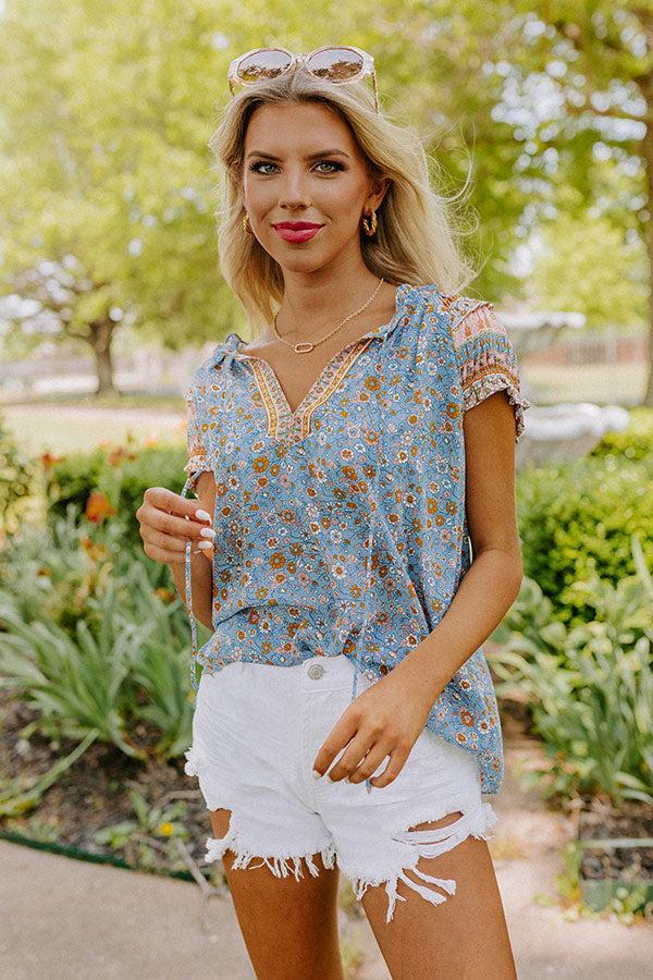 Cute And Coasting Floral Shift Top Product Image