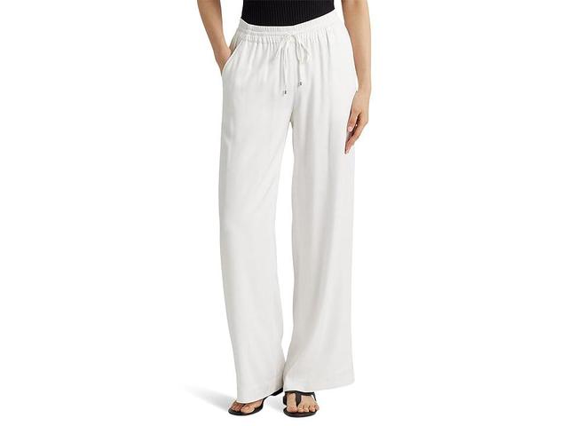 Lauren Ralph Lauren Twill Wide Leg Pant Product Image