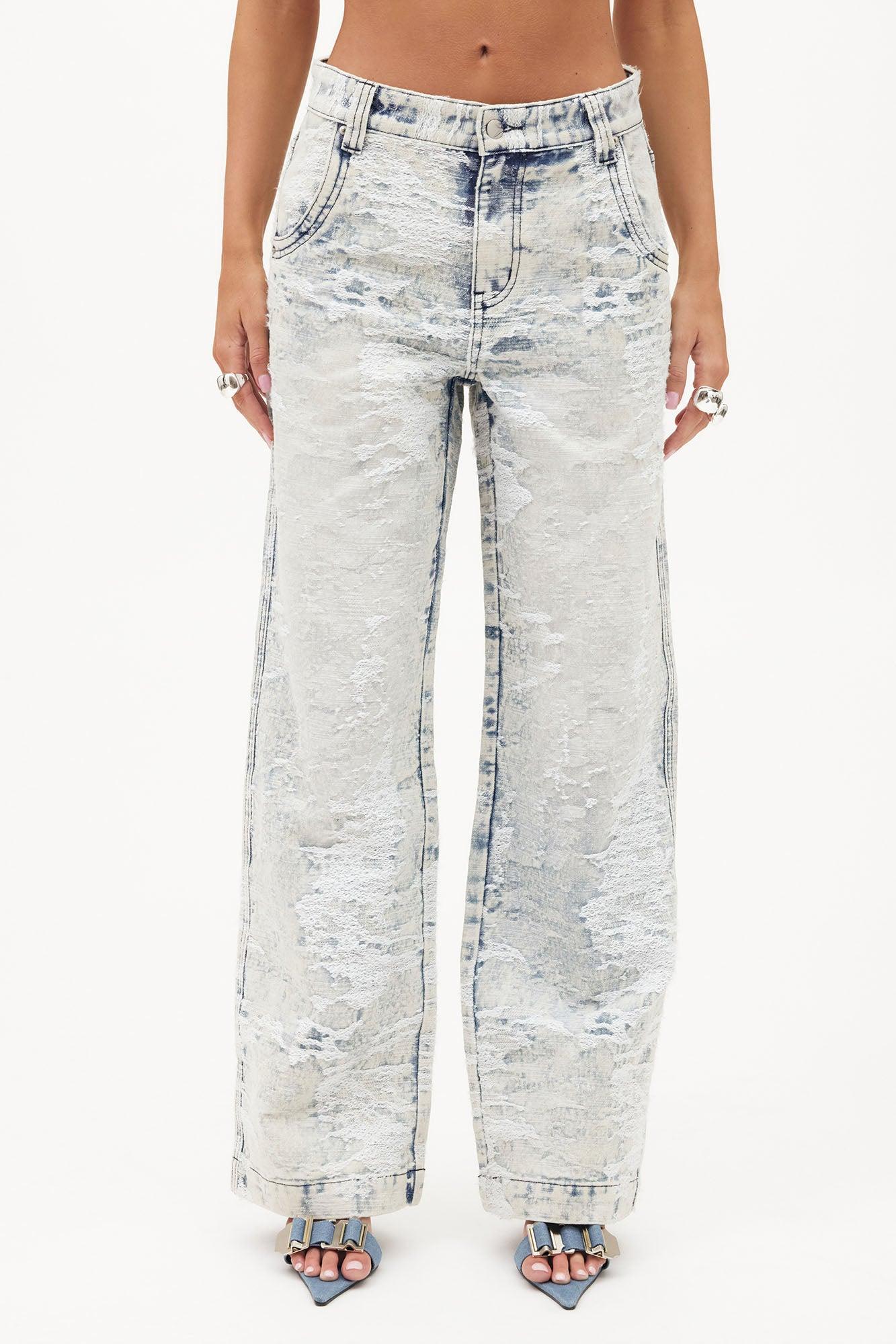 Can't Hide It Baggy Jeans - Light Wash Product Image