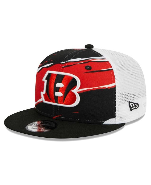 Mens New Era Black Cincinnati Bengals Tear Trucker 9FIFTY Snapback Hat Product Image