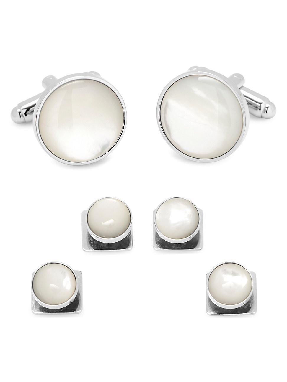 Cufflinks, Inc. Mother-of-Pearl Cuff Link & Stud Set Product Image