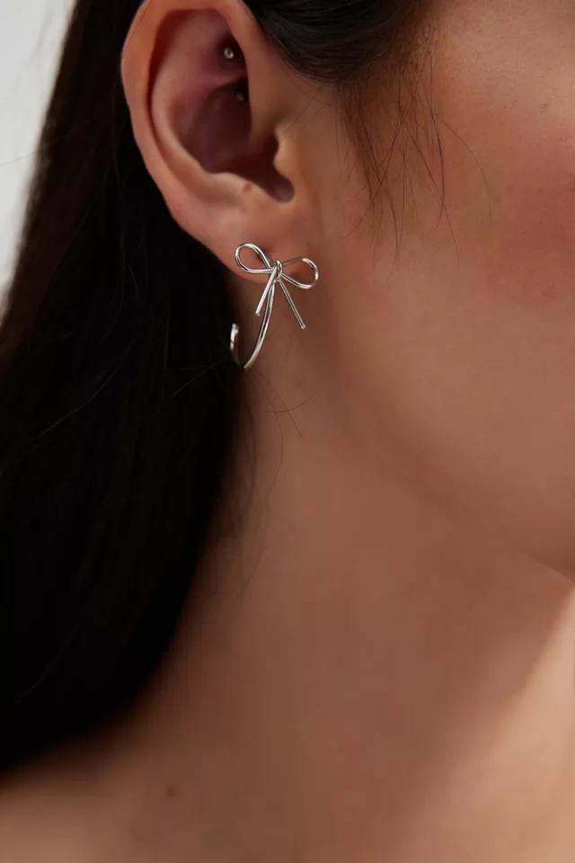 Bow Hoop Earring Product Image