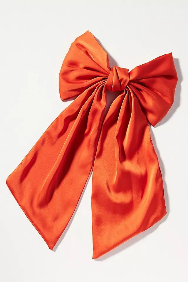 Satin Bow Barrette Product Image