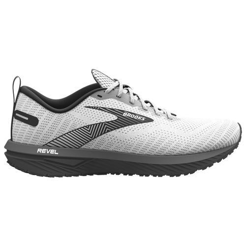 Brooks Mens Revel 6 - Shoes White/Black Product Image