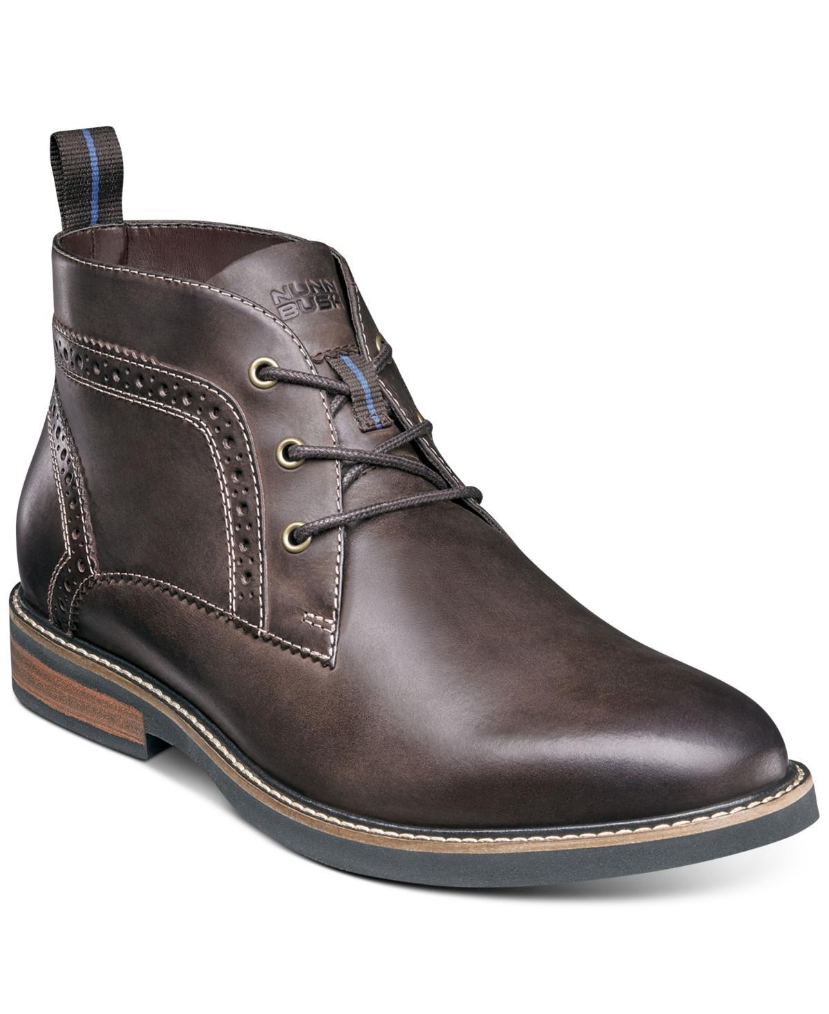 Nunn Bush Ozark Plain Toe Chukka Boot with KORE Walking Comfort Technology Tumbled) Men's Lace-up Boots Product Image