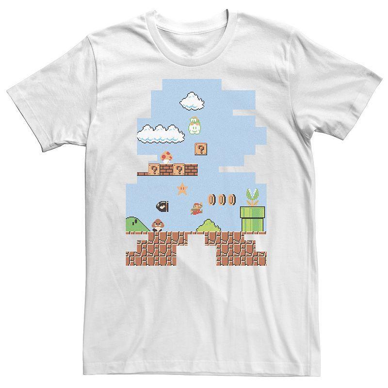 Mens Nintendo Super Mario Silhouette Game Play Fill Portrait Tee Product Image