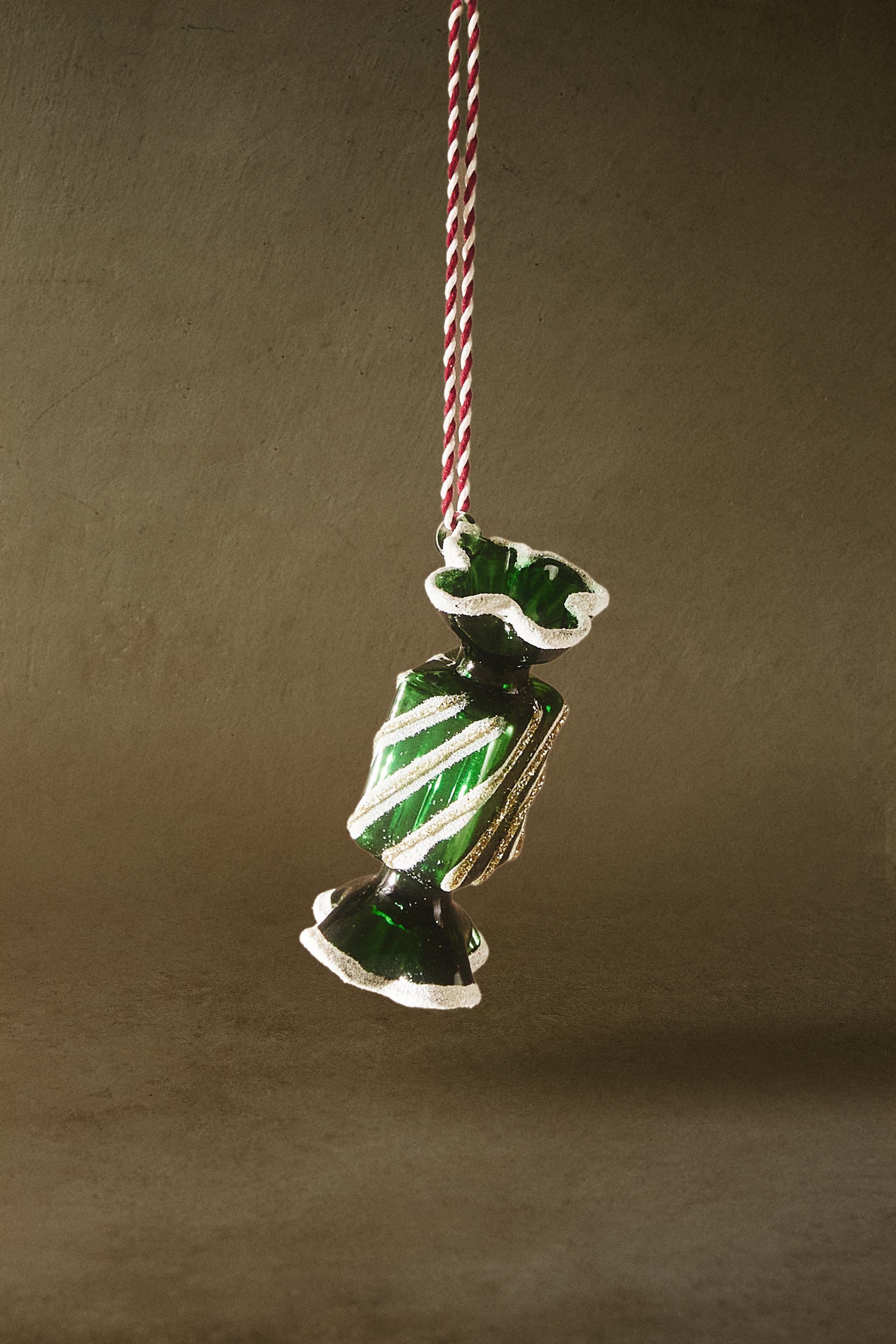 GLASS CANDY CHRISTMAS TREE DECORATION Product Image