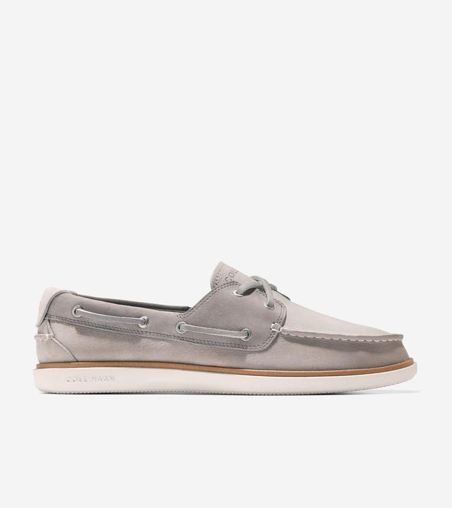 Cole Haan Mens GrandPr Windward Boat Shoes - Beige Size 10.5 Product Image