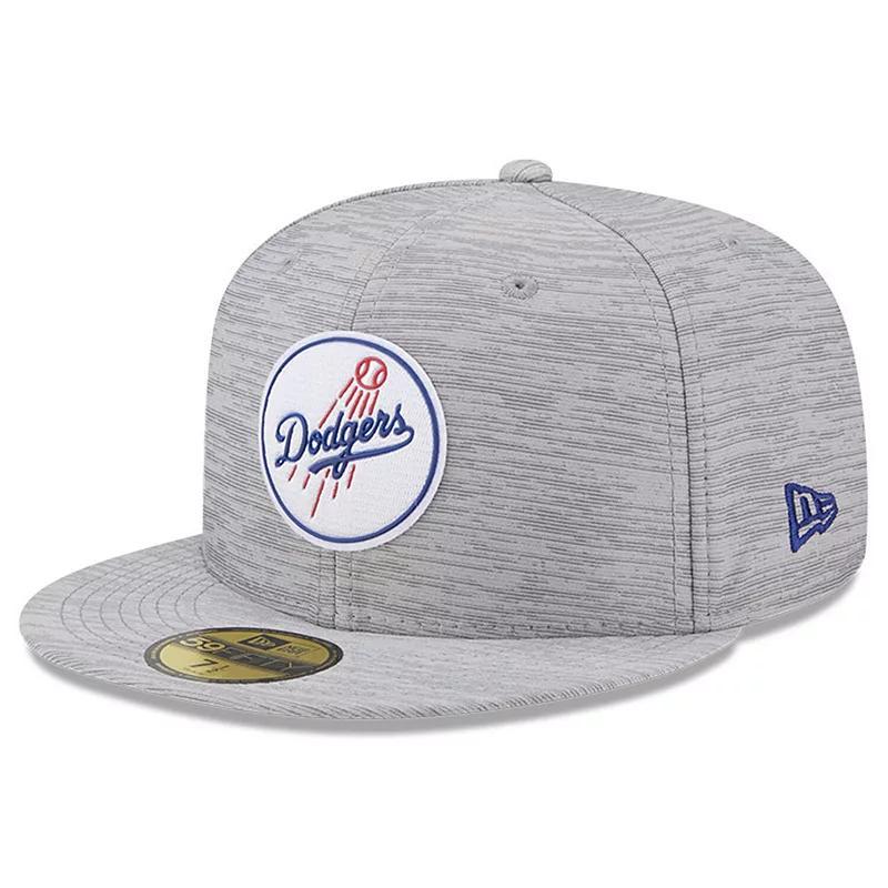 Mens New Era Gray Los Angeles Dodgers 2023 Clubhouse 59FIFTY Fitted Hat Product Image