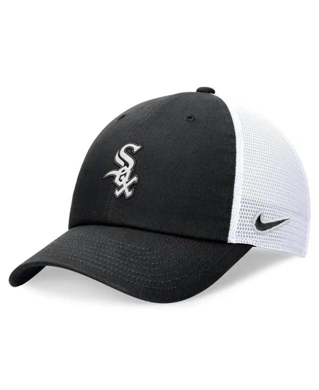 NIKE Men's Black Chicago White Sox Evergreen Club Trucker Adjustable Hat Product Image