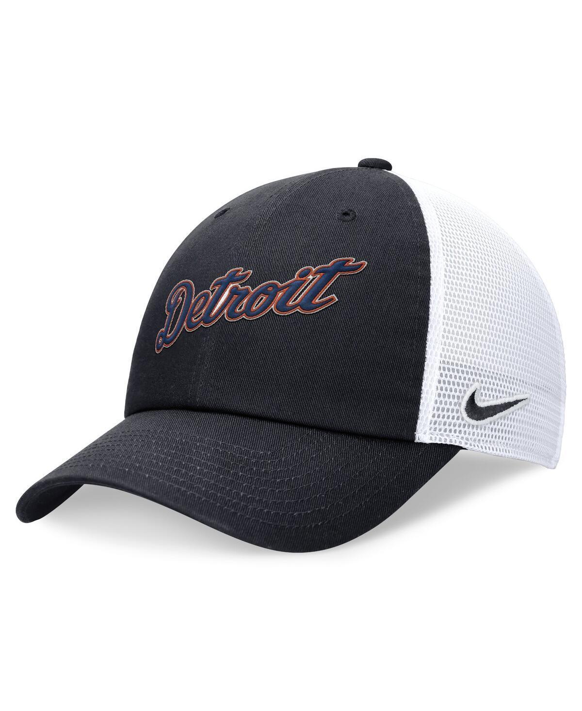 Nike Mens Navy Detroit Tigers Evergreen Wordmark Trucker Adjustable Hat Product Image