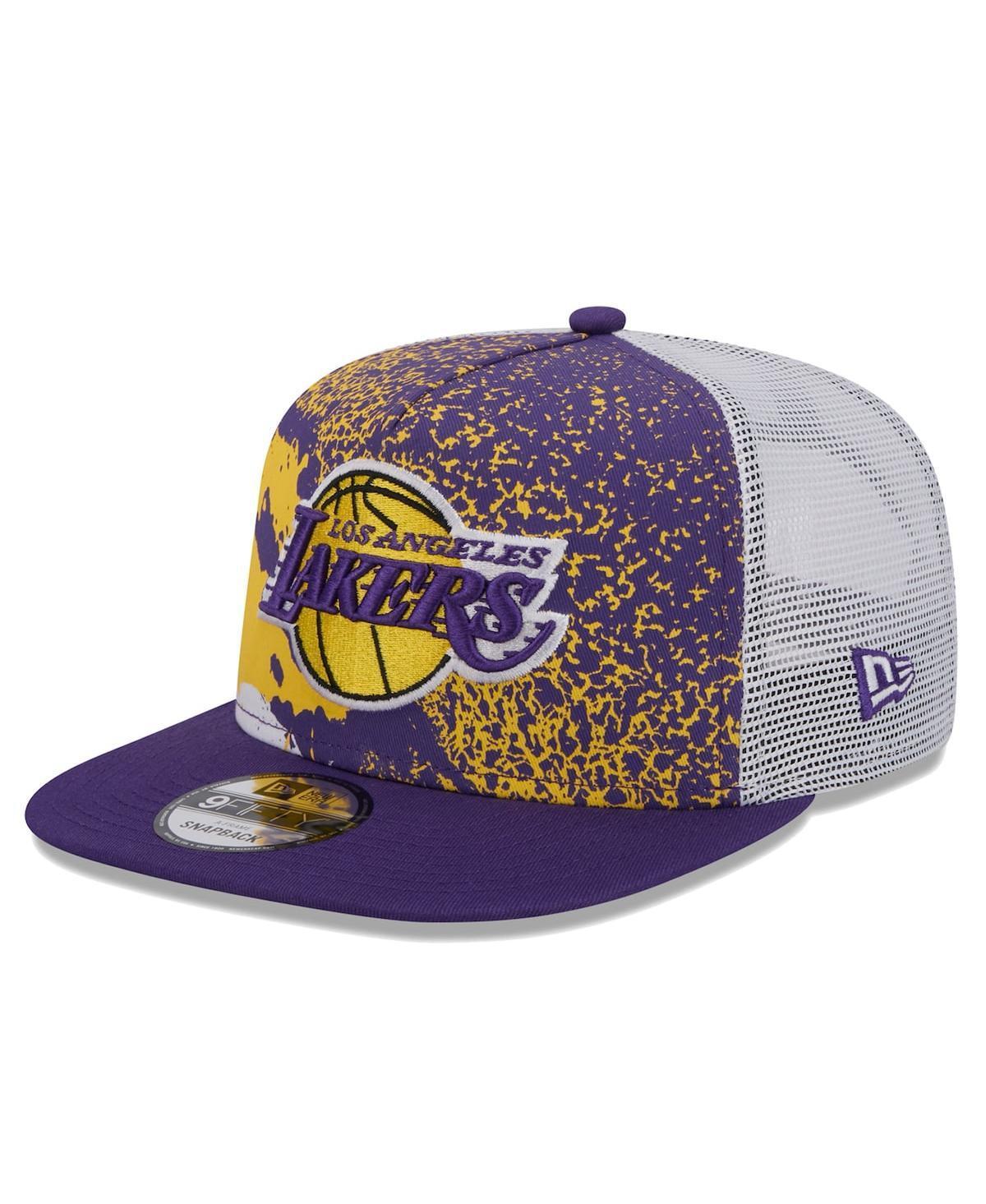 Mens New Era Los Angeles Lakers Court Sport Speckle 9FIFTY Snapback Hat Product Image