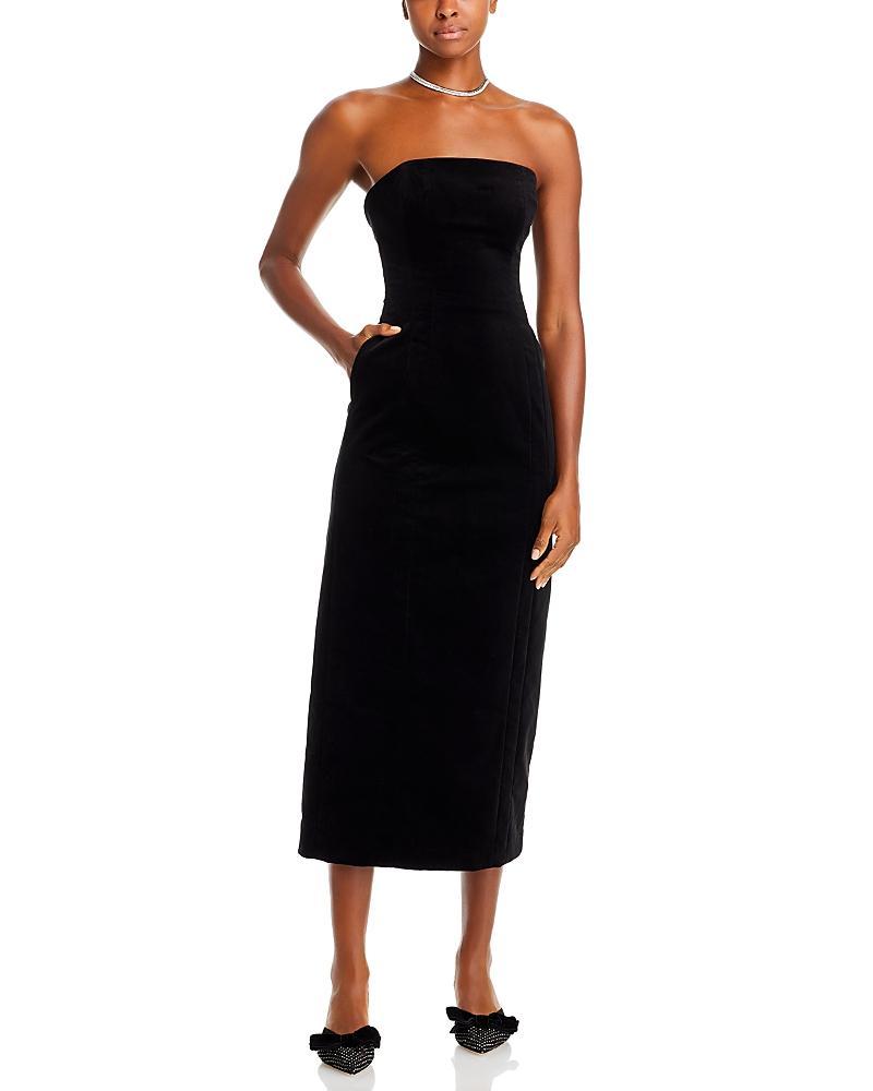 Womens Elizabeth Strapless Midi-Dress Product Image