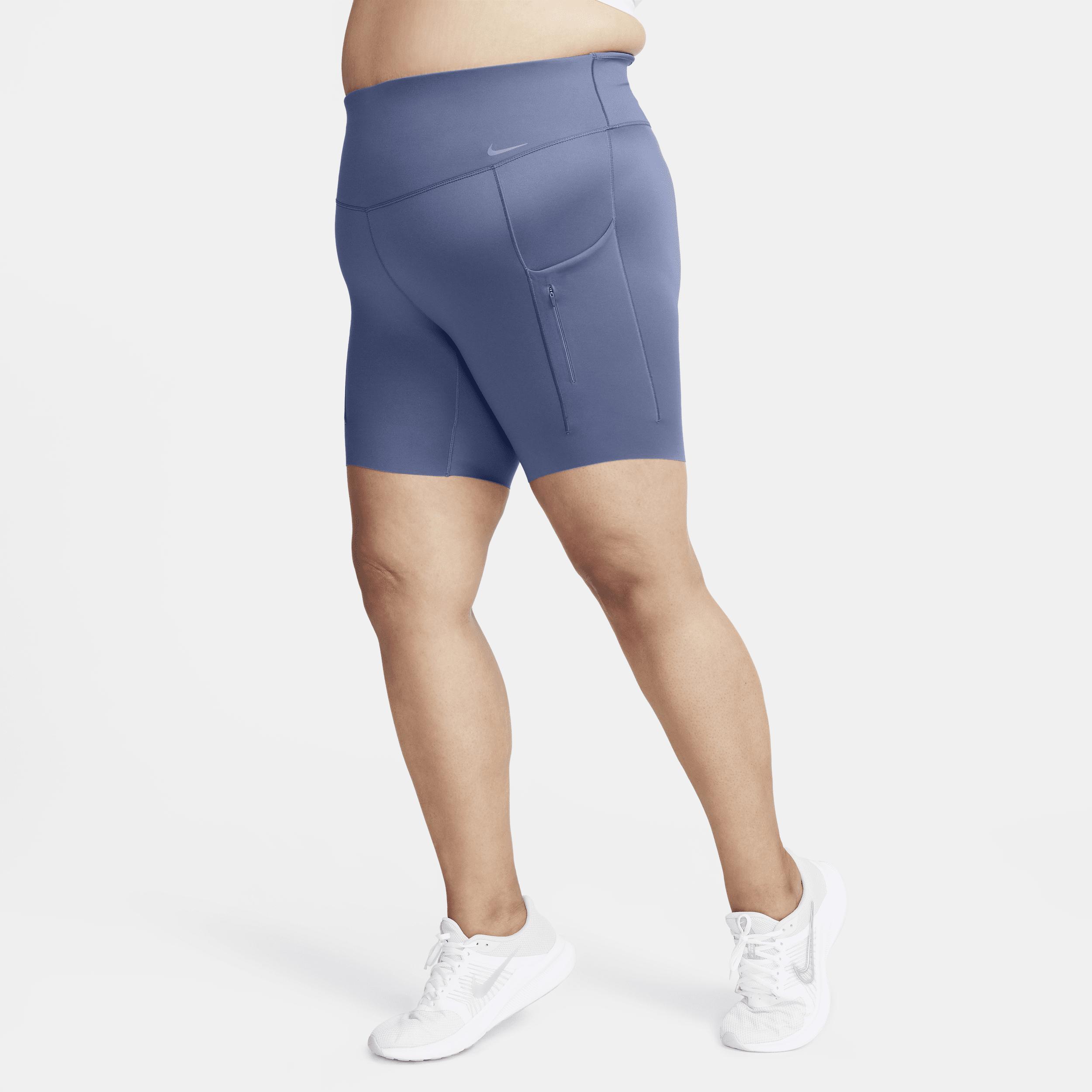 Nike Womens Go Firm-Support High-Waisted 8 Biker Shorts with Pockets (Plus Size) Product Image