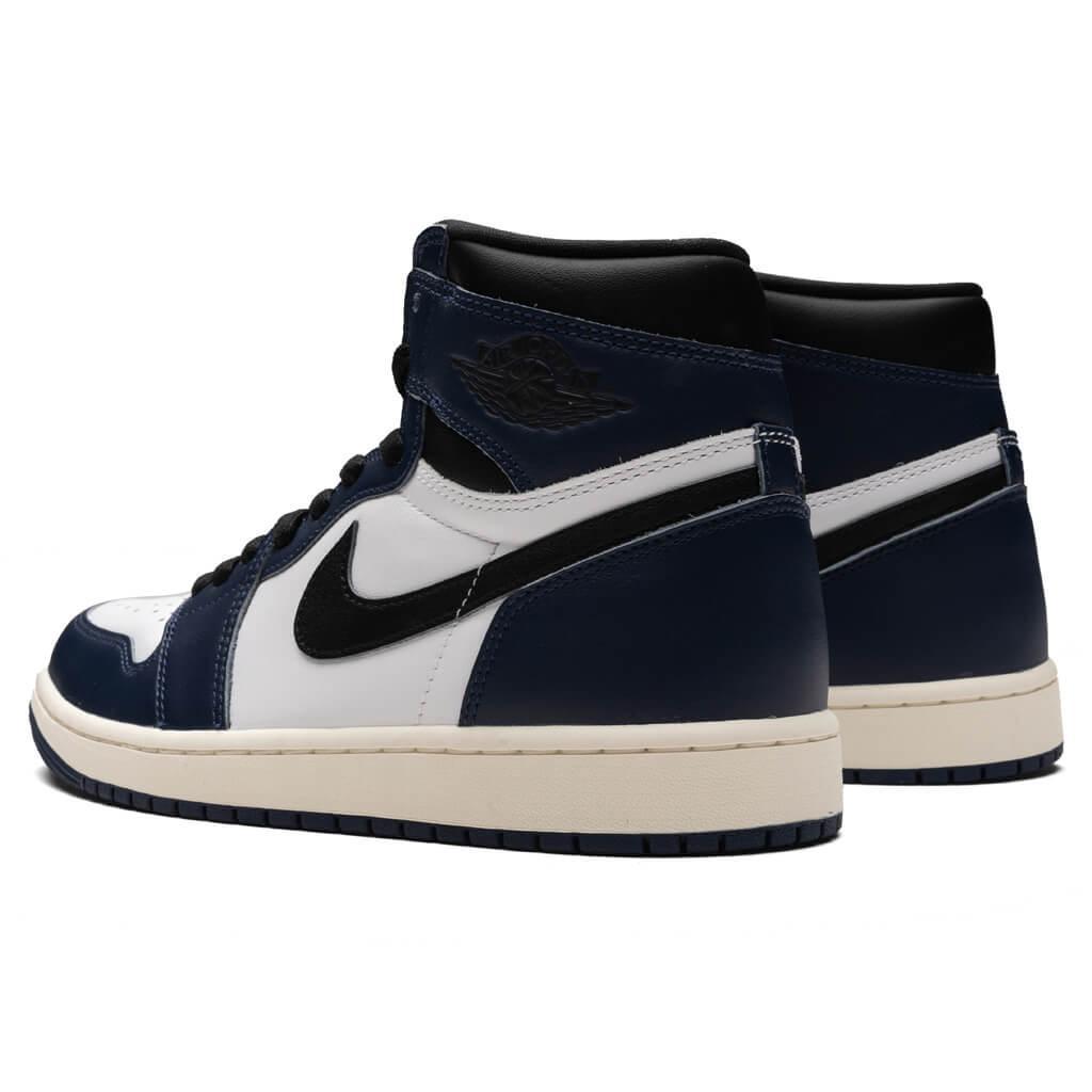 Air Jordan 1 Retro High OG - Midnight Navy/Black/White Male Product Image