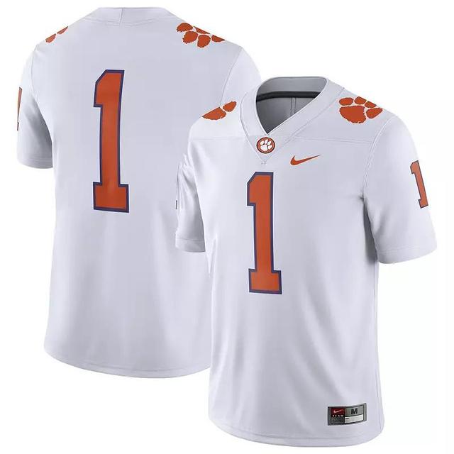 Mens Nike Clemson Tigers #1 Away Game Jersey Product Image