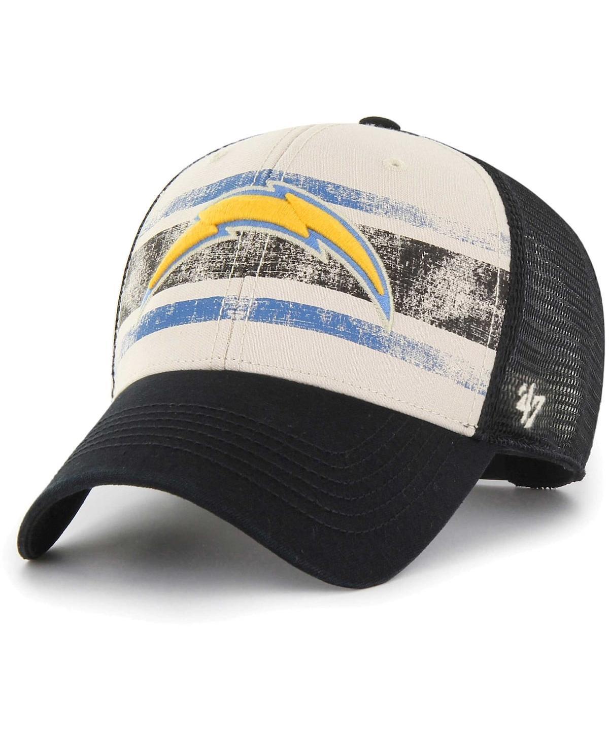 Mens 47 Cream Los Angeles Chargers Breakout MVP Trucker Adjustable Hat Product Image