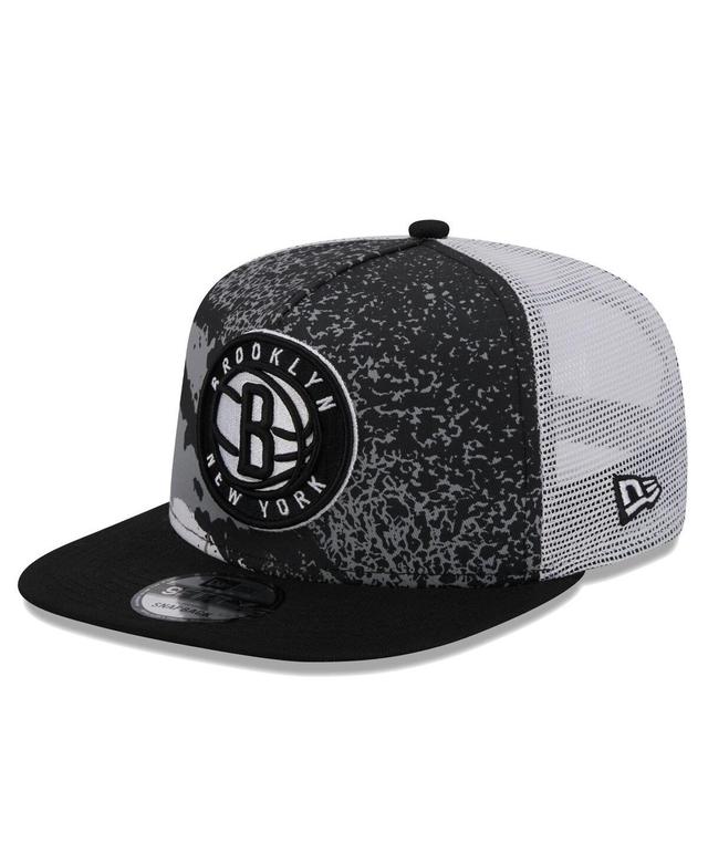 Mens New Era Brooklyn Nets Court Sport Speckle 9FIFTY Snapback Hat Product Image