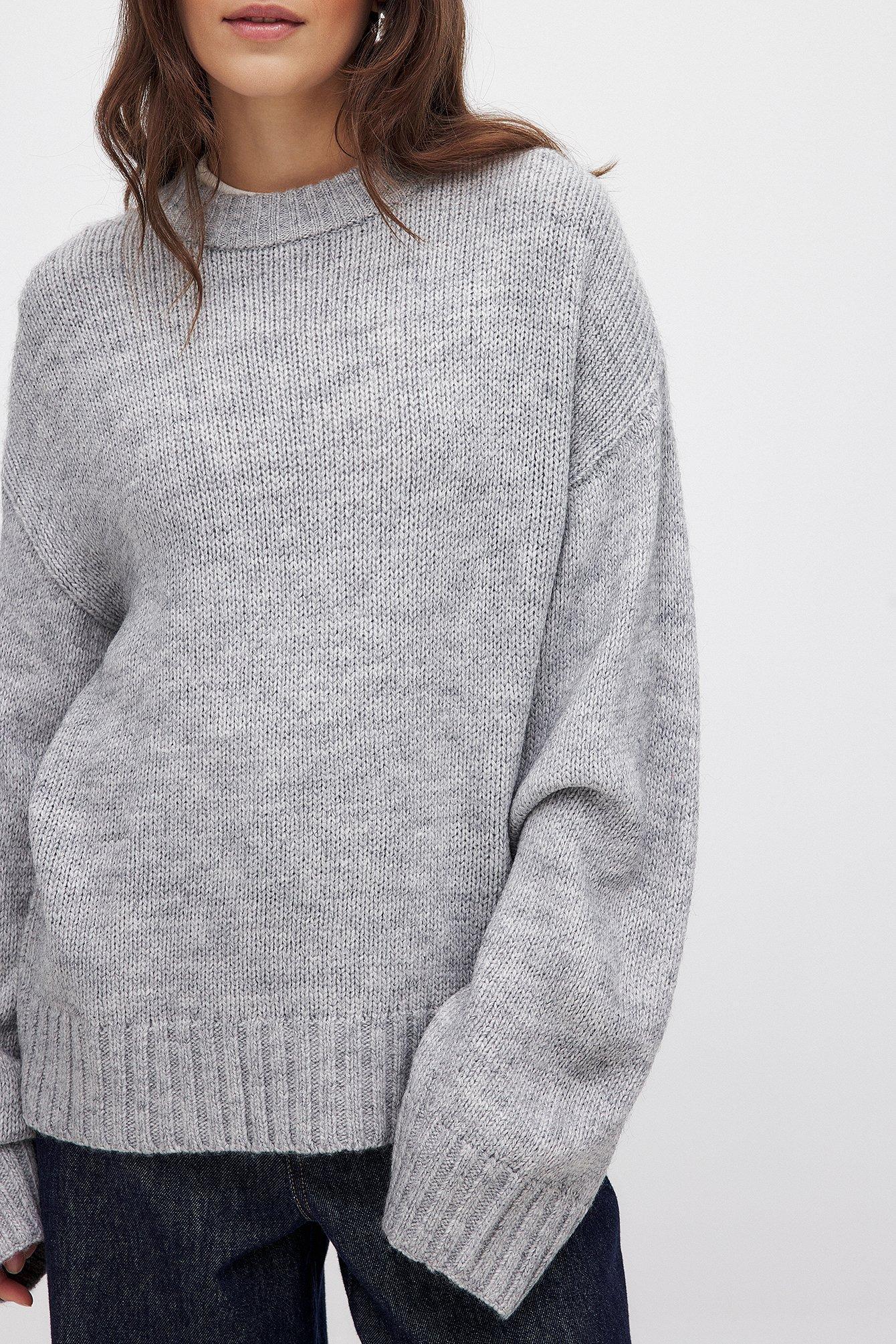 Round Neck Knitted Sweater Product Image