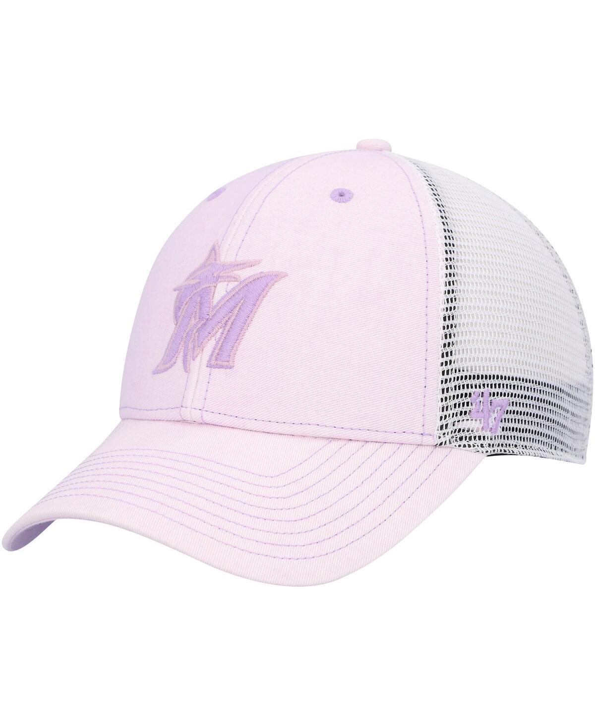 Womens 47 Miami Marlins Haze MVP Trucker Snapback Hat Product Image