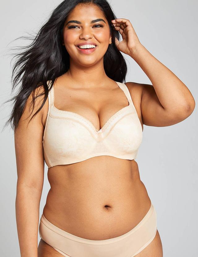 Lightly Lined Balconette Bra with Lace Product Image