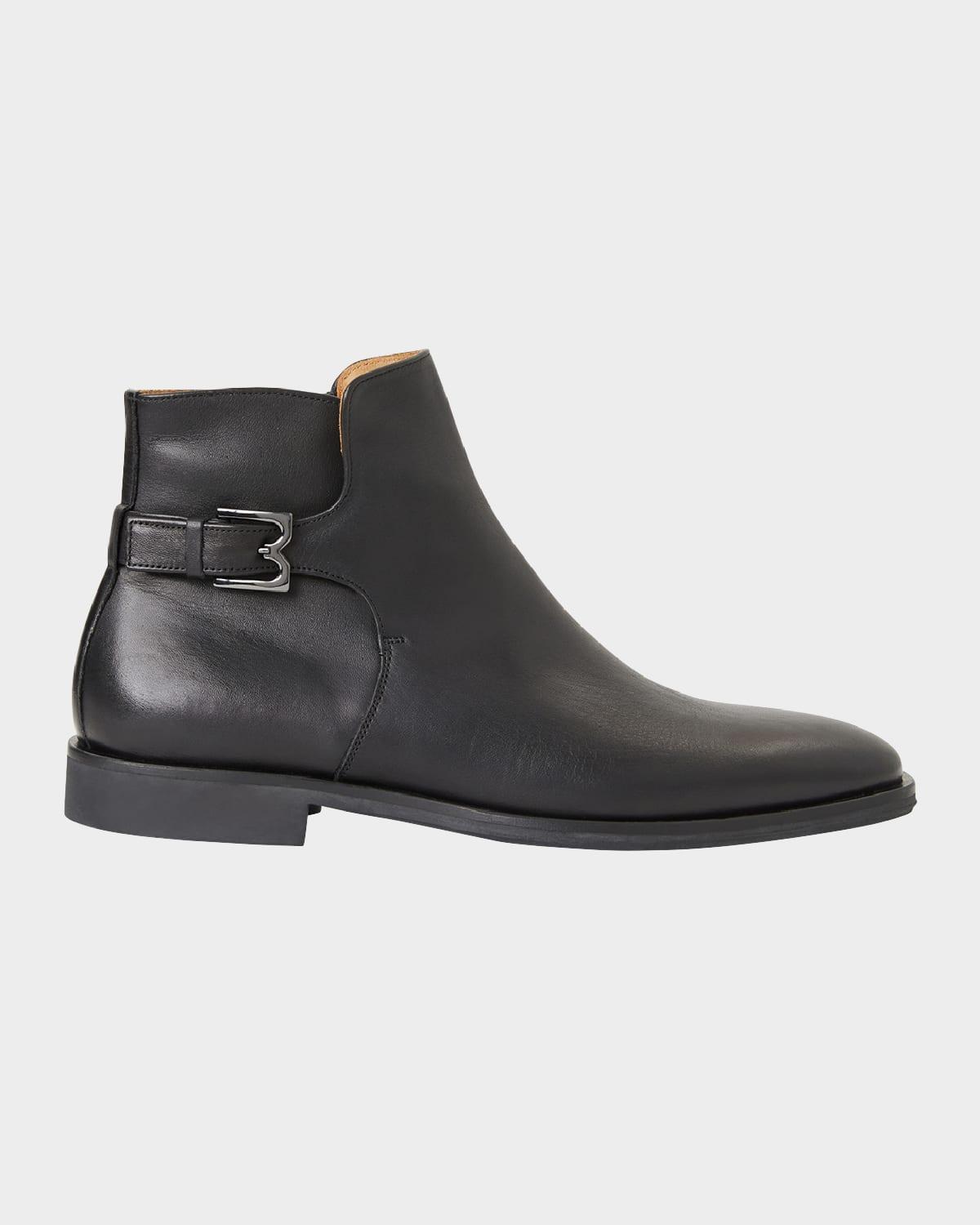 Mens Rubino Leather Zip Ankle Boots Product Image