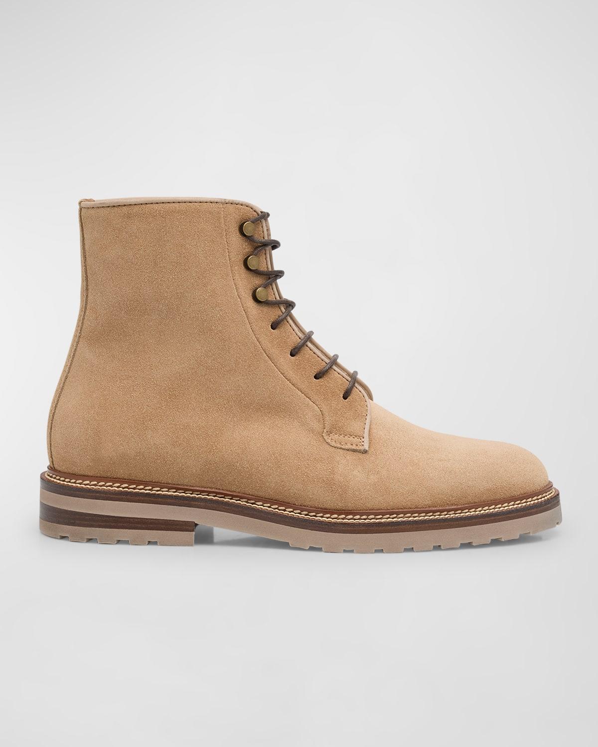 Men's Suede Lace-Up Ankle Boots product image