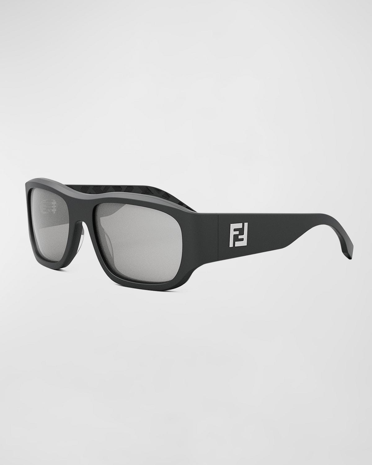 Mens FF Logo Rectangle Sunglasses Product Image