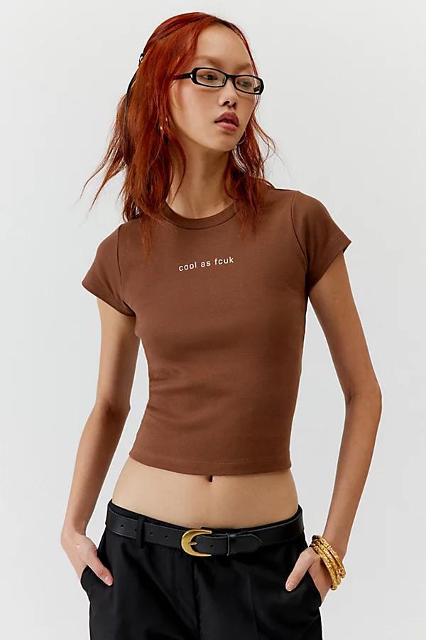 French Connection Cool As FCUK Baby Tee Womens at Urban Outfitters Product Image