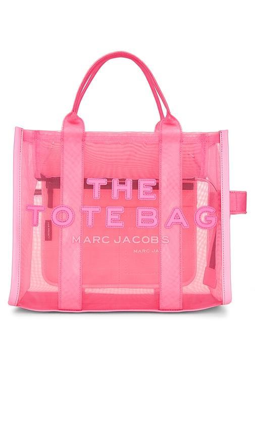 MARC JACOBS The Small Mesh Tote Bag In Candy Pink Product Image