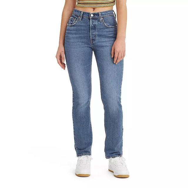 Levis Womens 501 High-Rise Straight Jeans - Porcini 24 Product Image