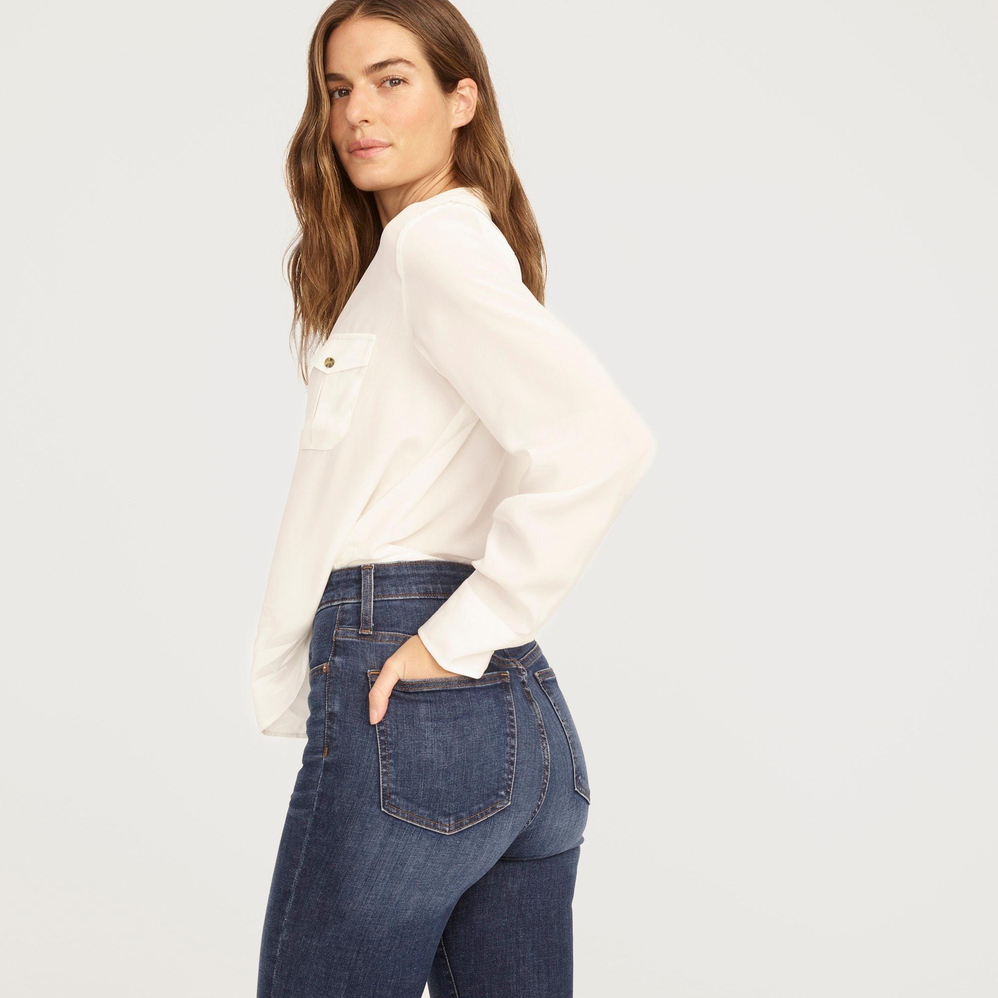 Petite curvy toothpick jean in Dryden wash Product Image