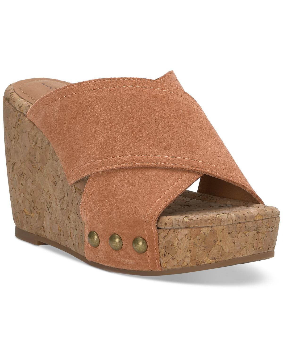 Lucky Brand Womens Valmai Platform Wedge Sandals Product Image