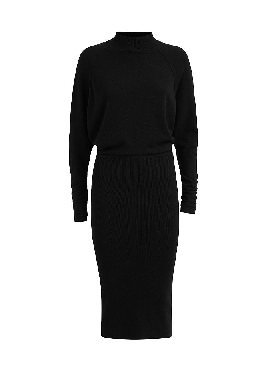 Reiss Freya Mock Neck Bodycon Dress Product Image