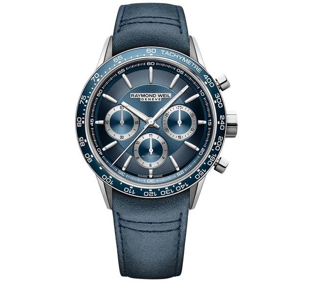 Mens Freelancer Stainless Steel & Leather Chronograph Watch/43.5MM Product Image