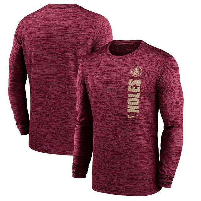 Mens Nike Garnet Florida State Seminoles 2024 Sideline Velocity Performance Long Sleeve T-Shirt Product Image