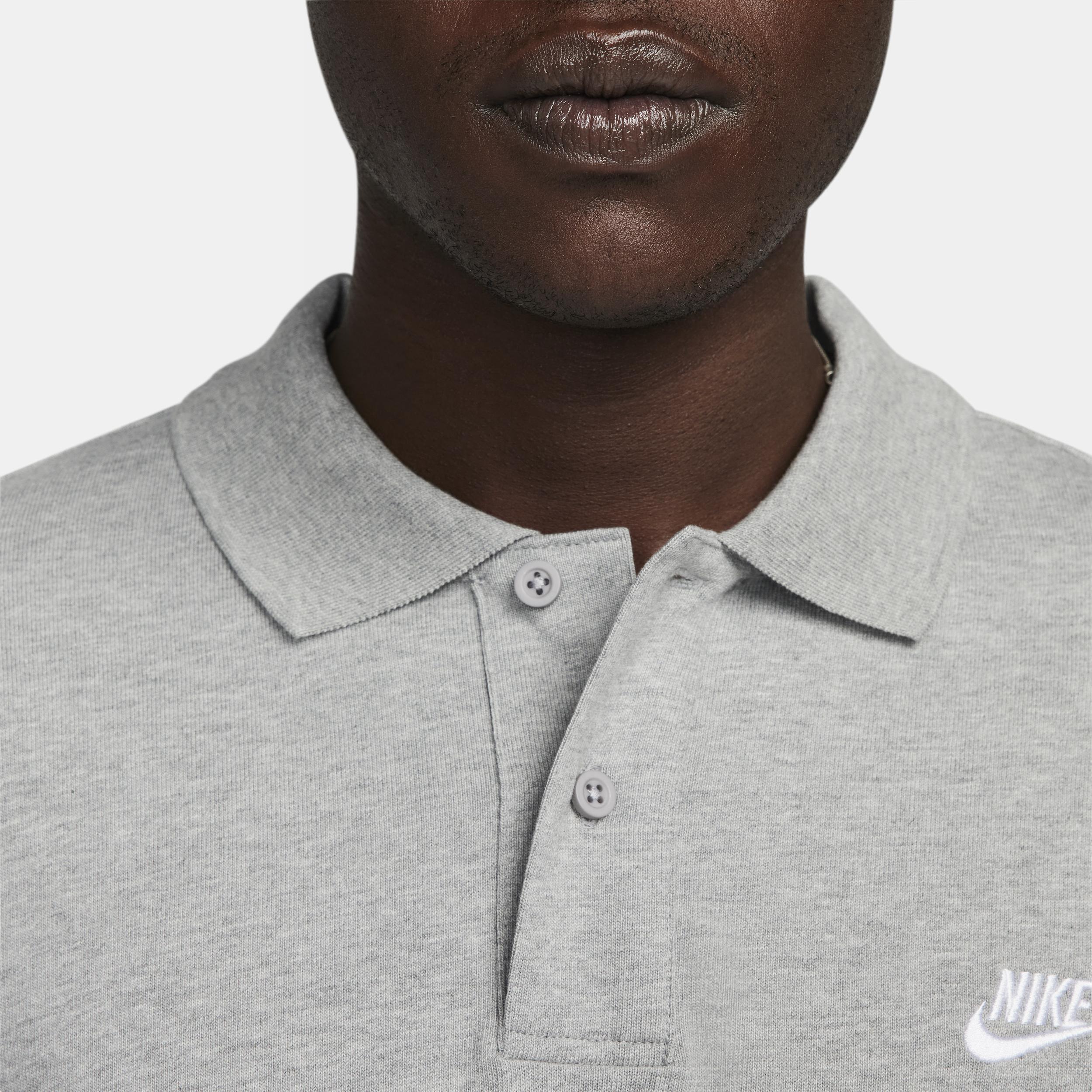 Nike Men's Club Long-Sleeve Knit Polo Product Image