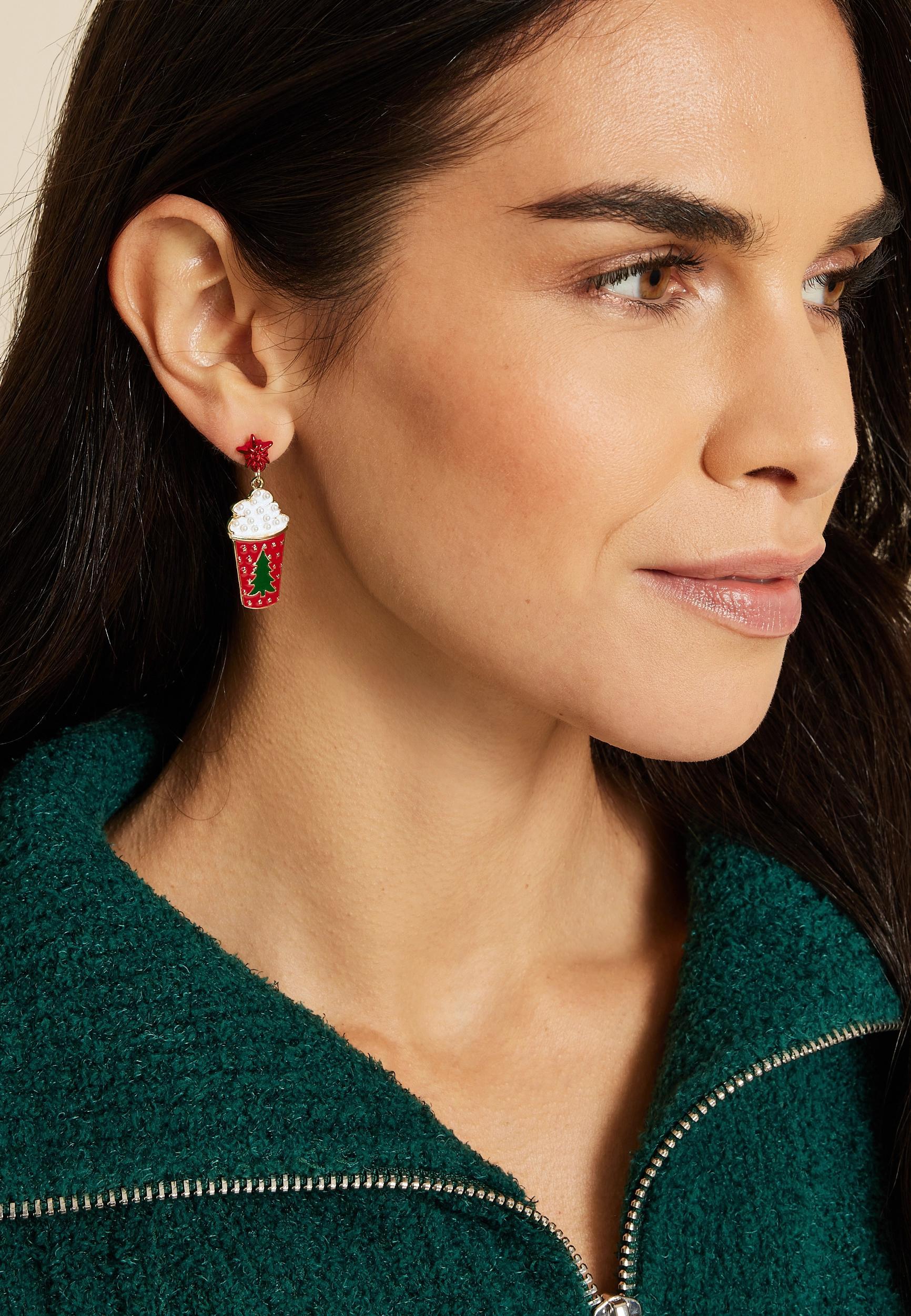 Holiday Latte Drop Earrings Product Image