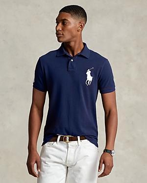 Polo Ralph Lauren Big Pony Custom Slim Fit Mesh Polo Shirt Product Image