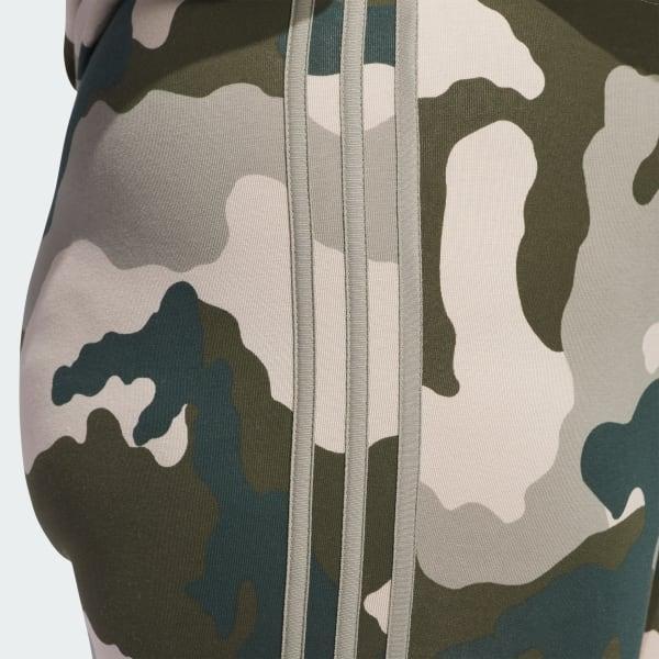 Essentials 3-Stripes Camo Print 7/8 Length Leggings (Plus Size) Product Image