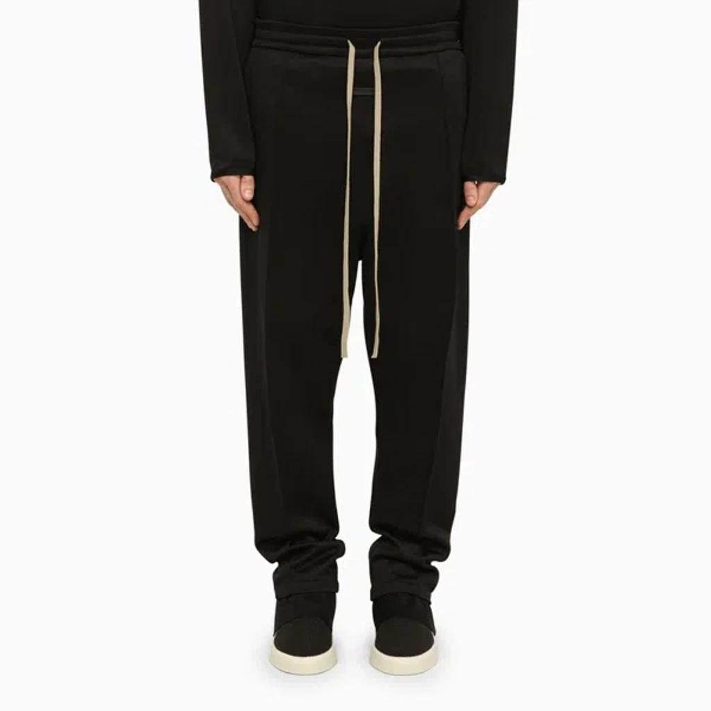 Black Nylon And Cotton Jogging Trousers Product Image