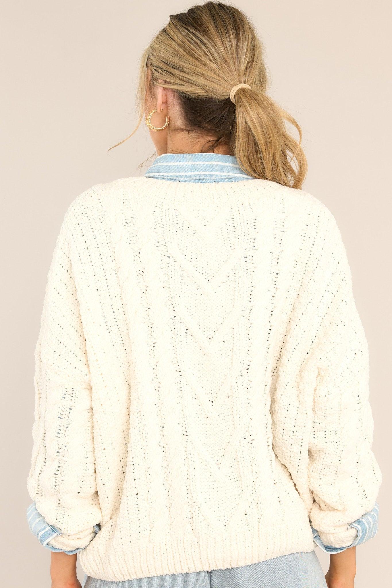 Snuggly Sensation Ivory Sweater Product Image