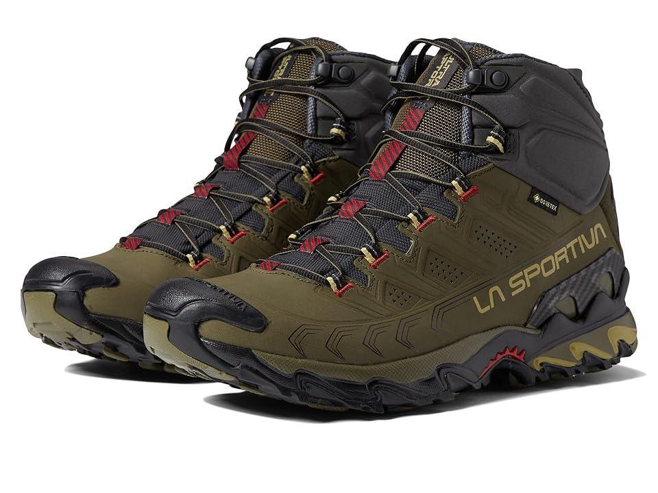 La Sportiva Ultra Raptor Mid Leather II (Ivy/Tango Red) Men's Shoes Product Image