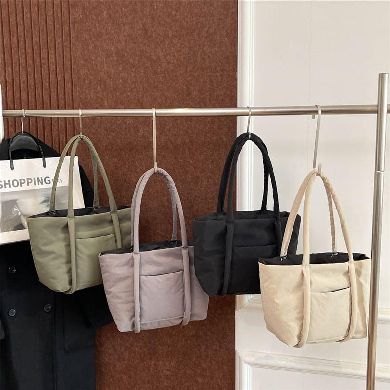 Plain Panel Padded Tote Bag Product Image