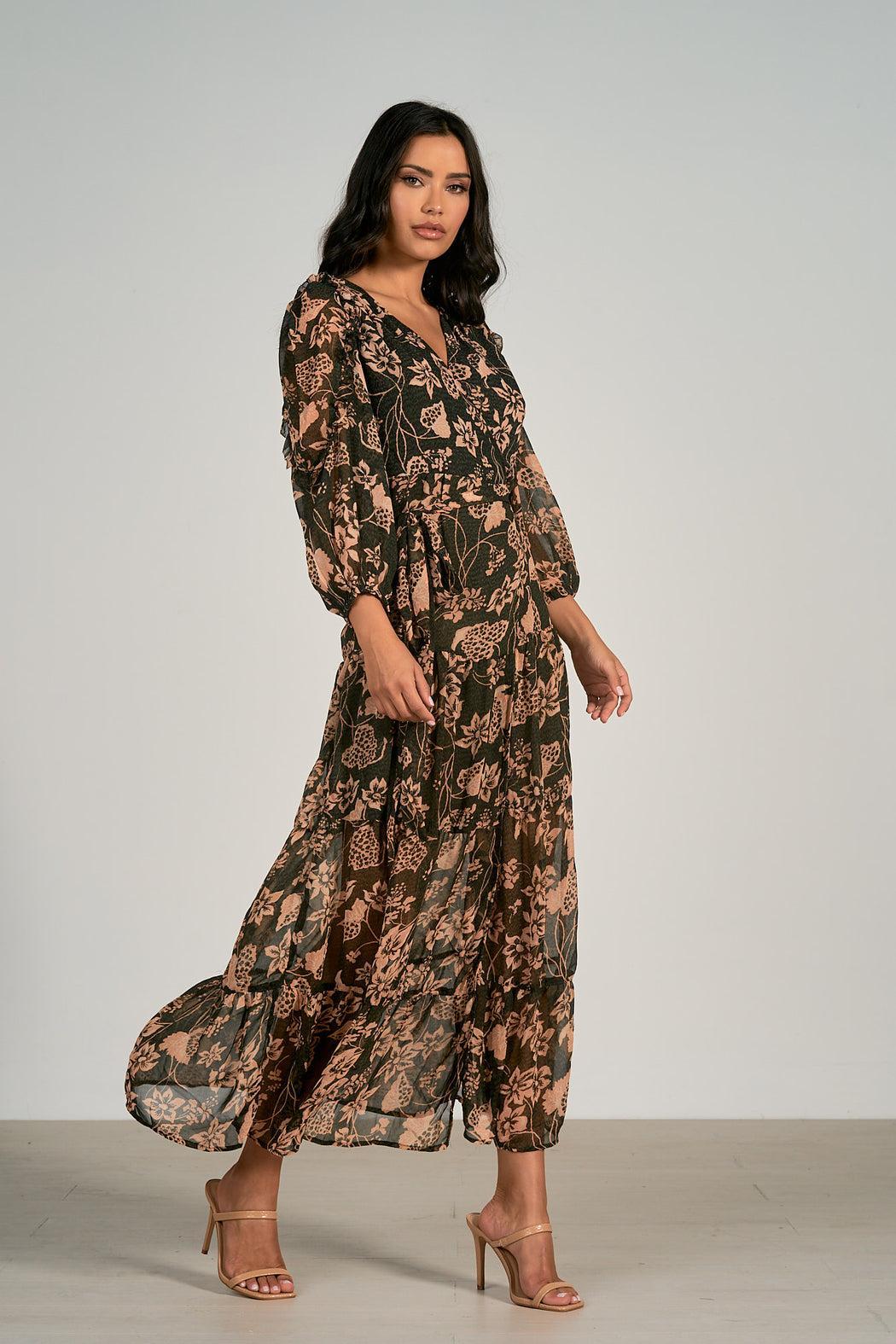 MAXI WRAP DRESS Female Product Image