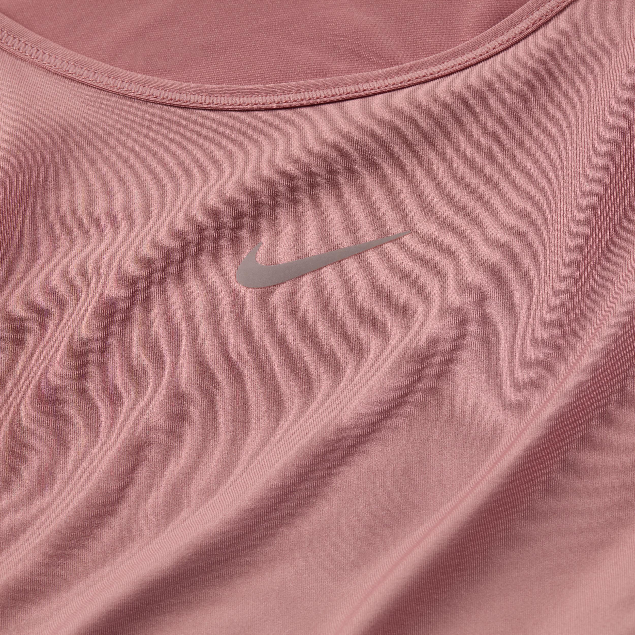 Nike One Classic Women's Dri-FIT Short-Sleeve Cropped Twist Top Product Image